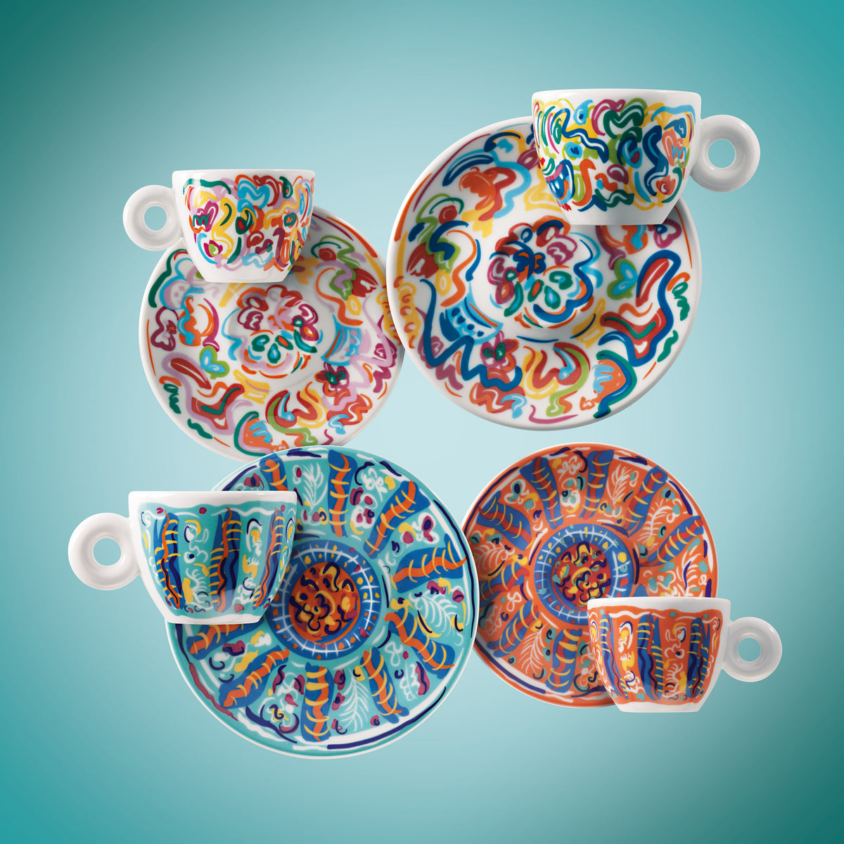 illy Art Collection SOL CALERO | Espresso- en cappuccinokopjes