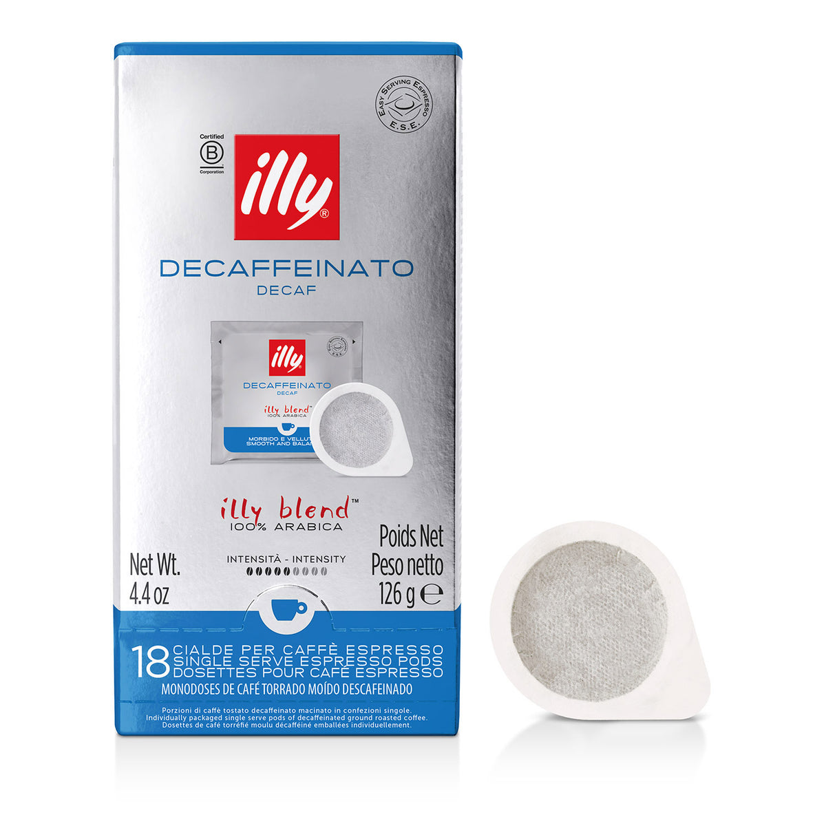 illy E.S.E. servings CAFEÏNEVRIJ - 18 koffiepads