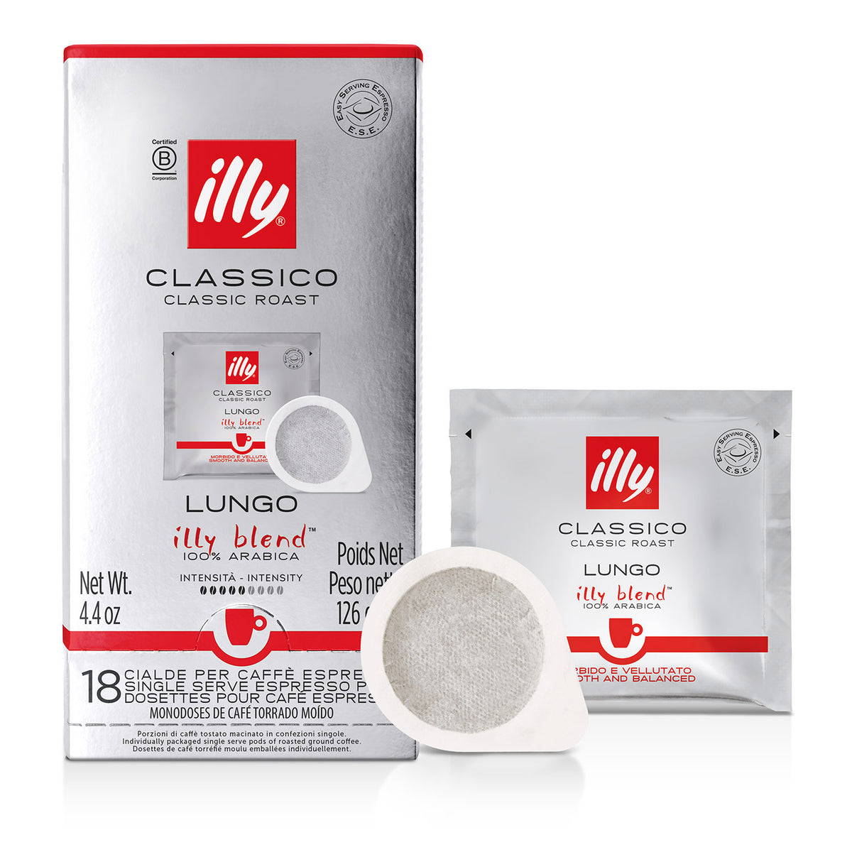 illy E.S.E. servings LUNGO - 12 x 18 koffiepads