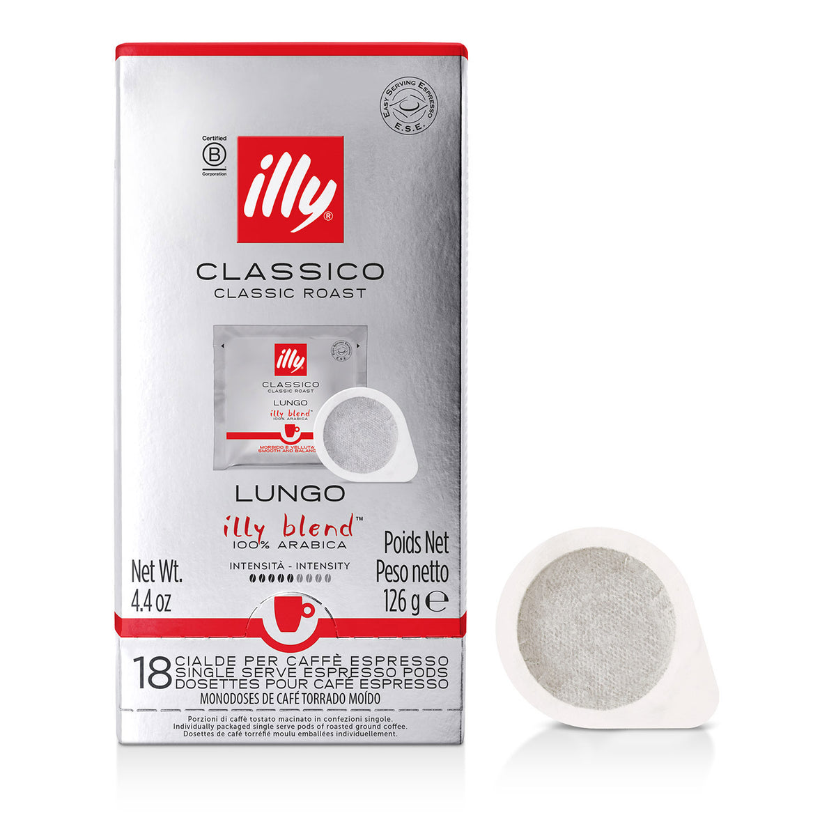 illy E.S.E. servings LUNGO - 12 x 18 koffiepads