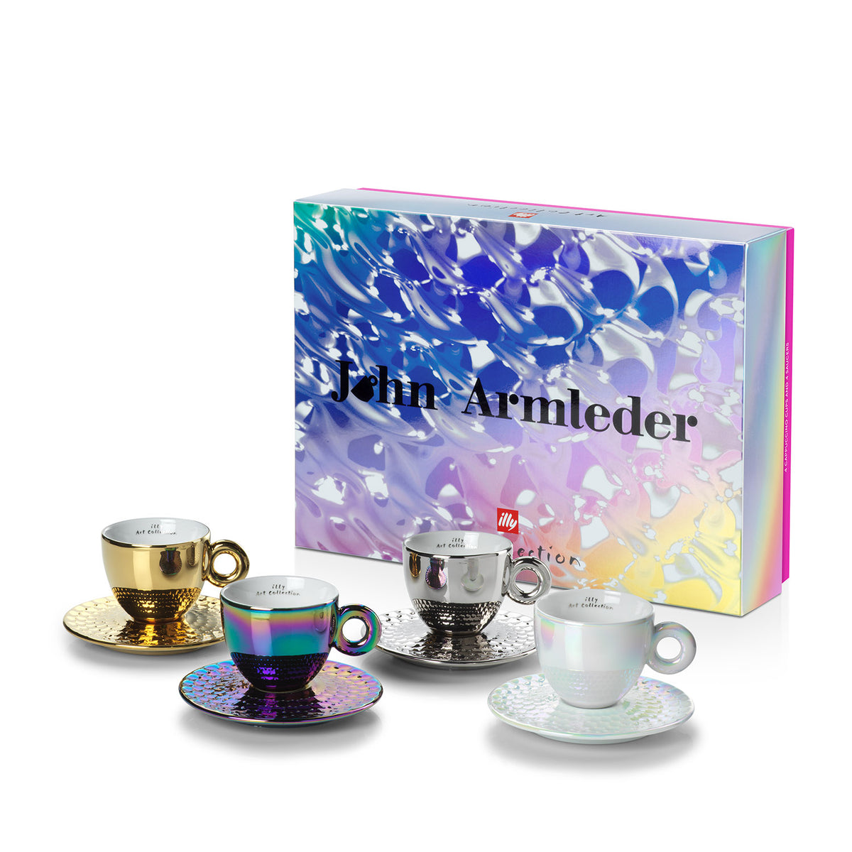 illy Art Collection JOHN ARMLEDER | Espresso- en cappuccinokopjes