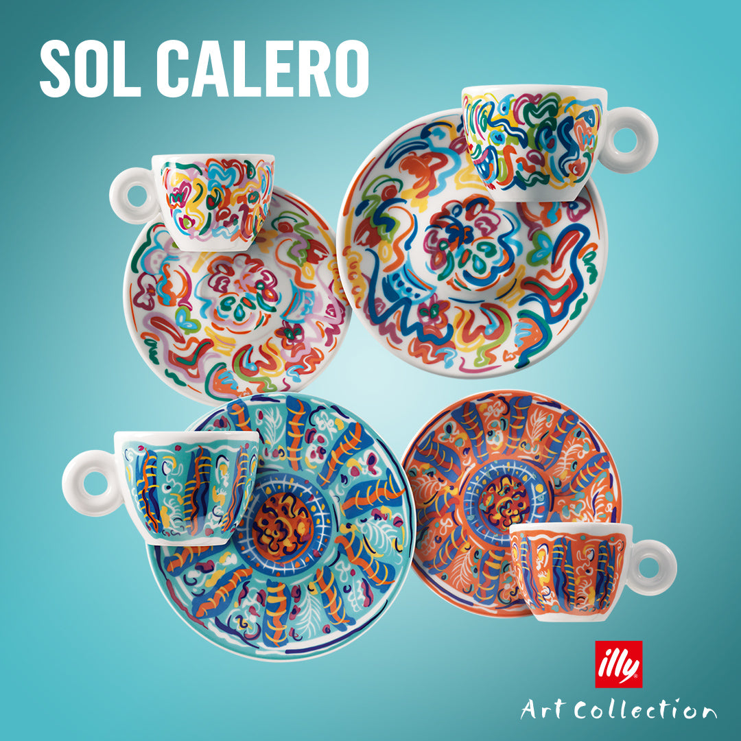 illy Art Collection SOL CALERO | Espresso- en cappuccinokopjes