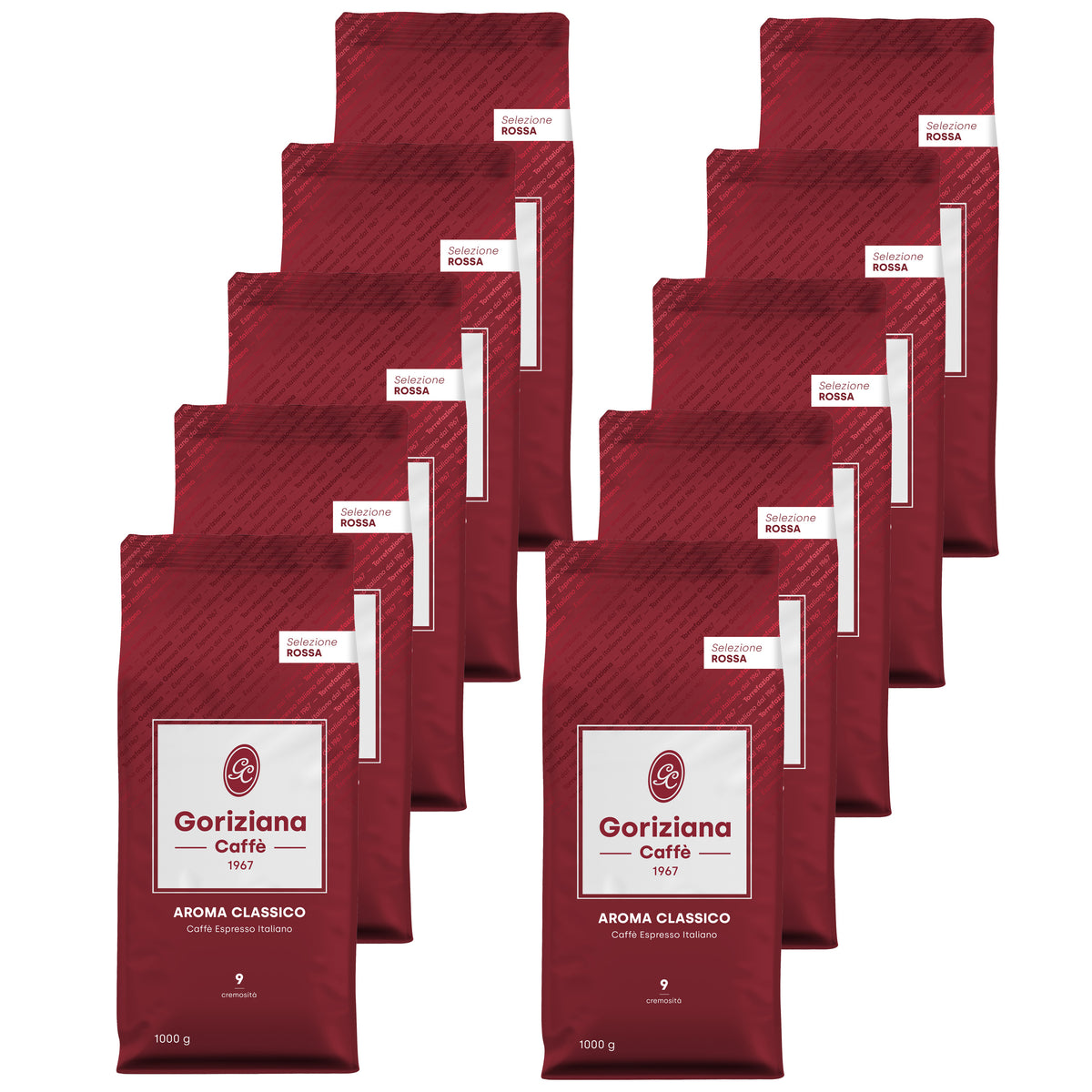 Goriziana Caffè bonen SELEZIONE ROSSA - 10 x 1000 gram