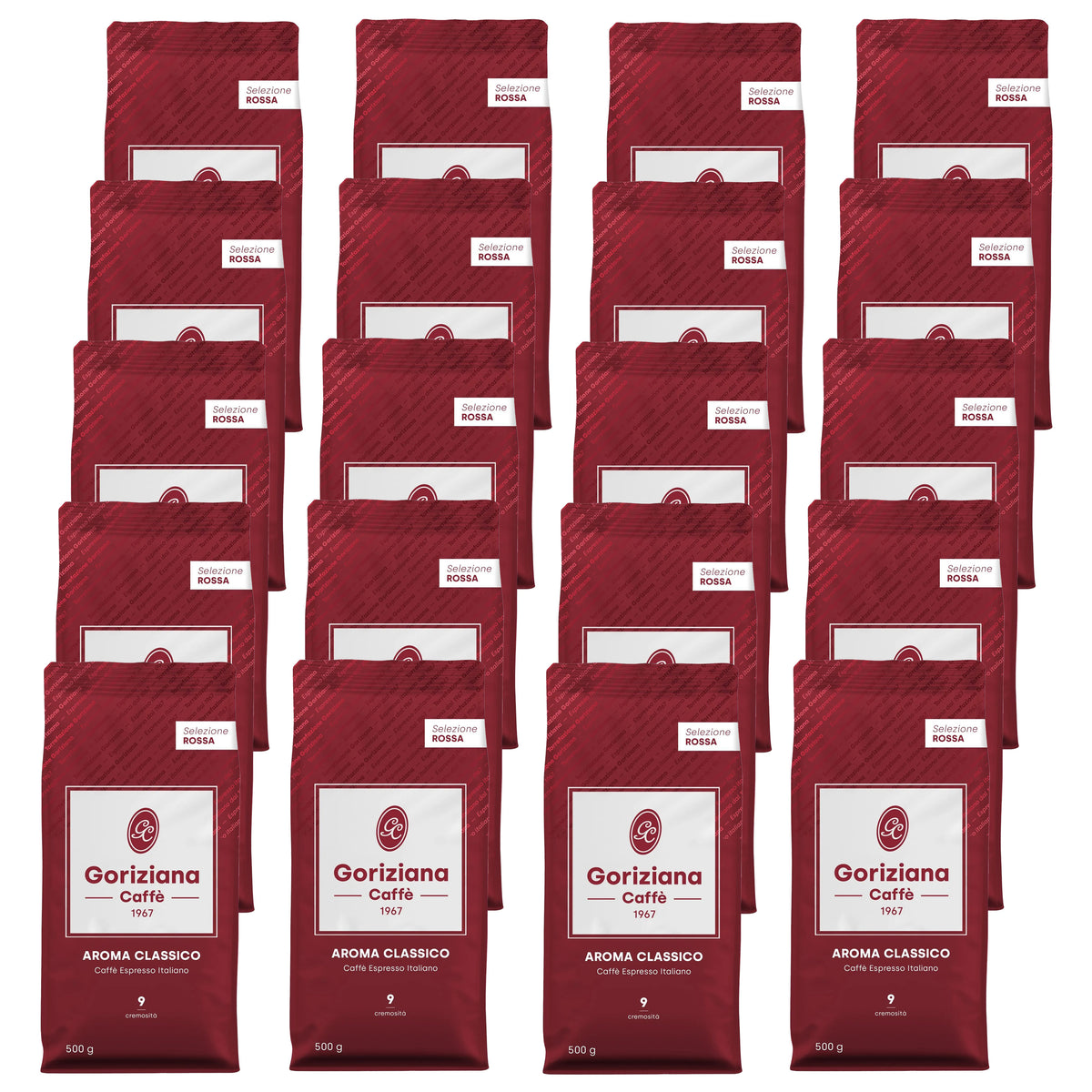 Goriziana Caffè bonen SELEZIONE ROSSA - 20 x 500 gram