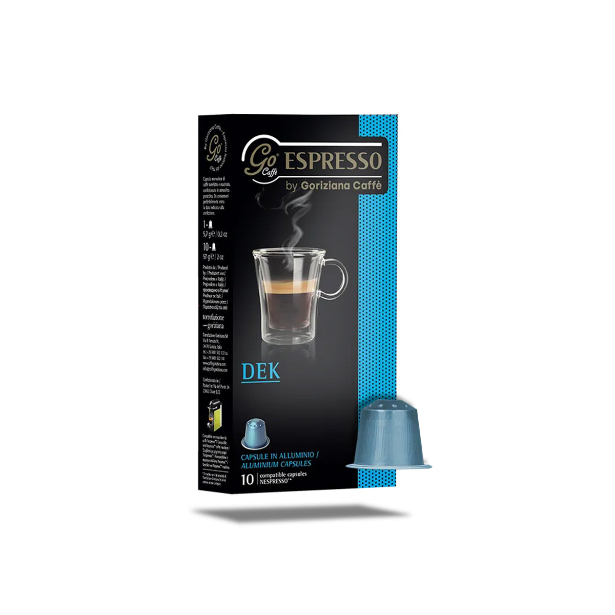 Go Caffè Nespresso® compatible DEK - 10 x 10 capsules