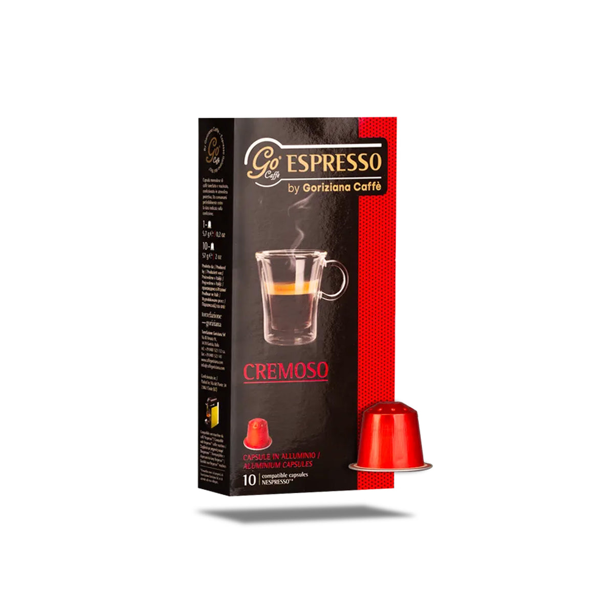 Go Caffè Nespresso® compatible CREMOSO - 10 x 10 capsules