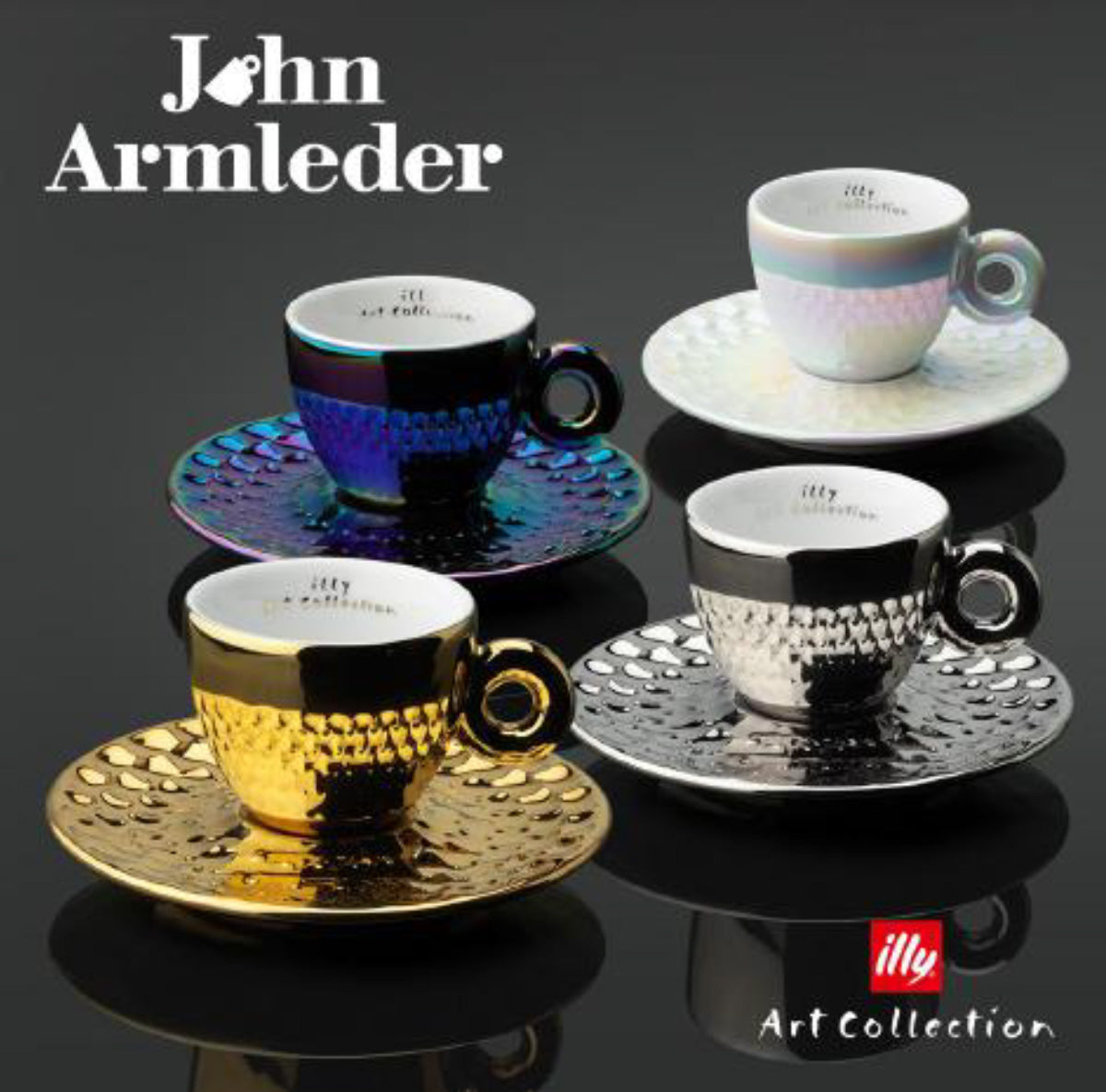 illy Art Collection JOHN ARMLEDER | Espresso- en cappuccinokopjes