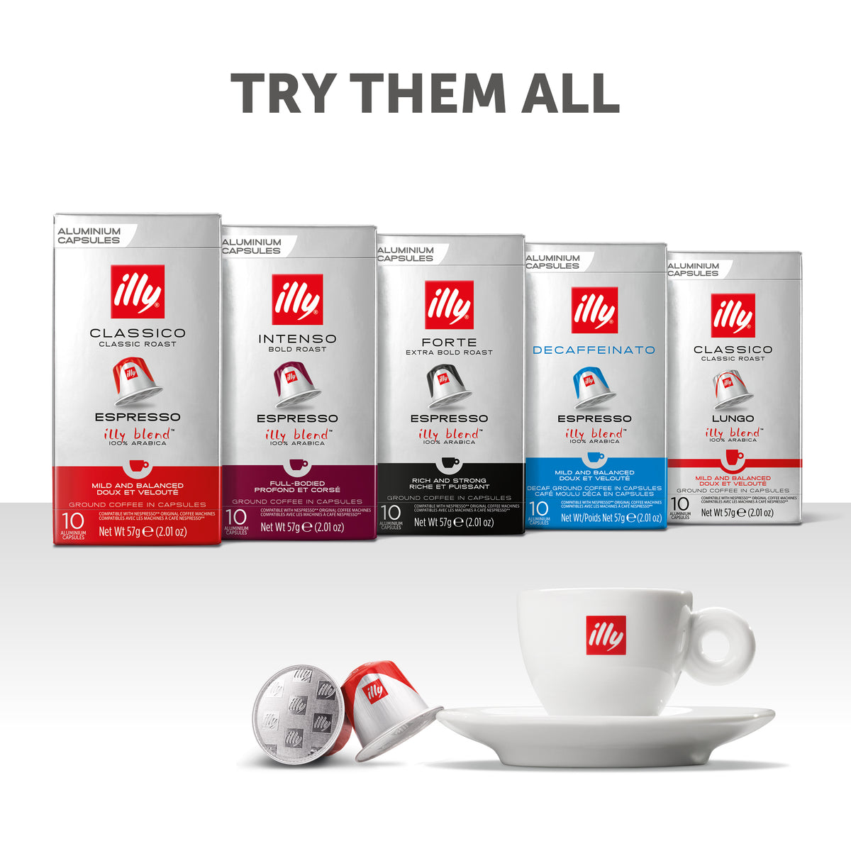 illy Nespresso® compatible INTENSO LUNGO  - 10 capsules