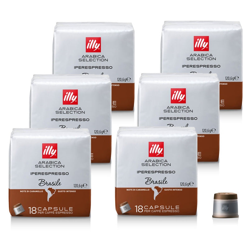 illy Iperespresso BRAZILIË - 6 x 18 capsules