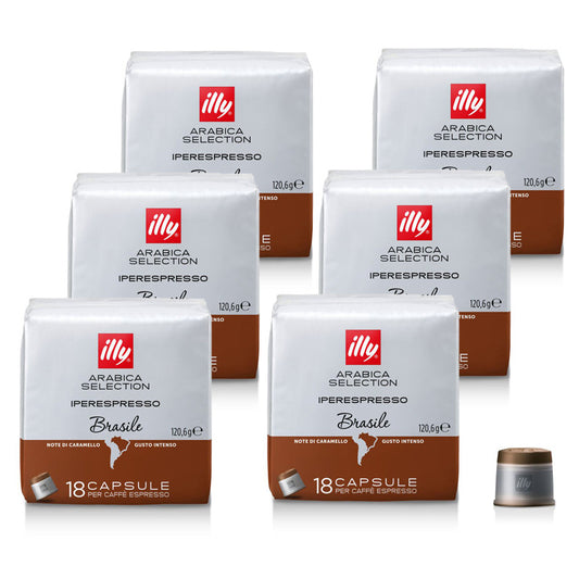 illy Iperespresso BRAZILIË - 6 x 18 capsules